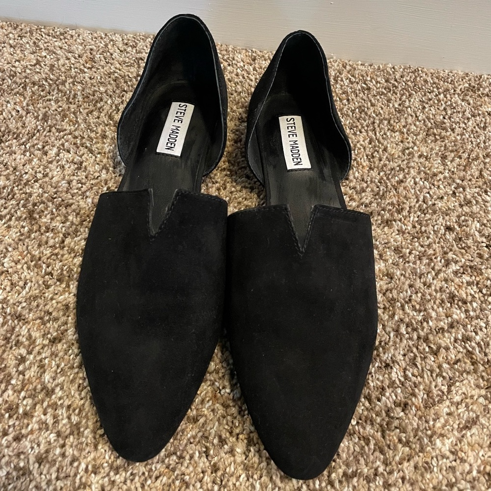 Steve Madden velvet pointed toe flats